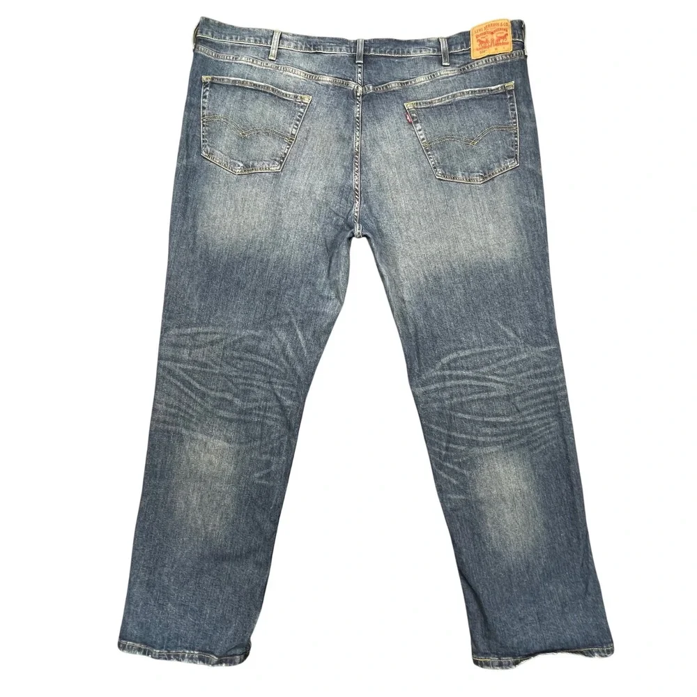 Levi's Blue 559 Relaxed Straight Denim Jeans Mens 50x34